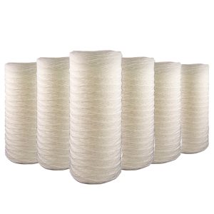 lot de 6 cartouches bobinée Big Blue 9 pouces 3/4 1 micron