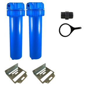 Pack double porte filtre big blue 20 pouces 1 pouces