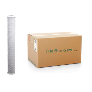 Carton de 16 cartouches charbon actif 30 pouces 5 ou 10 Microns