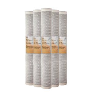 Lot de 5 cartouches charbon actif KDF 20 pouces 10 microns